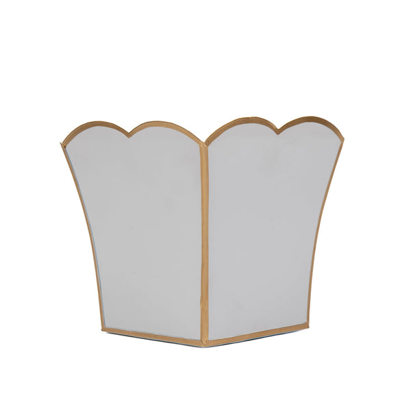 Gracie Scarlett Square Cachepot Planter White