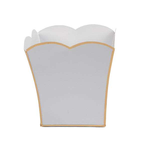 Gracie Scarlett Square Cachepot Planter White