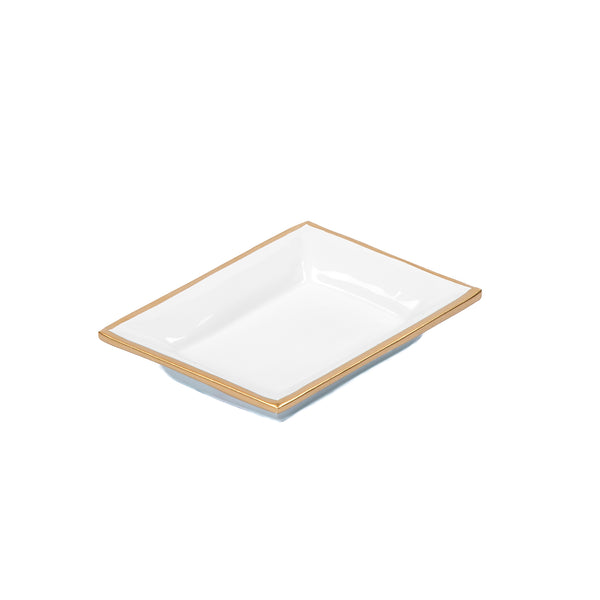 Gracie Enameled Landry Tray White