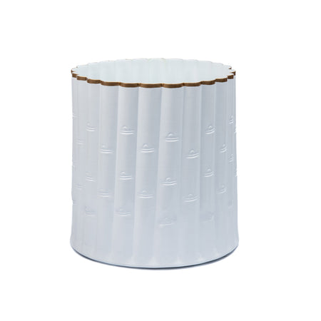 Paws & Claws Square Wastebasket White