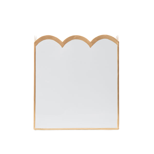 Gracie Scarlett Wastebasket White & Sage Green