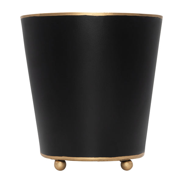 Mattie Round Cachepot Planter Black