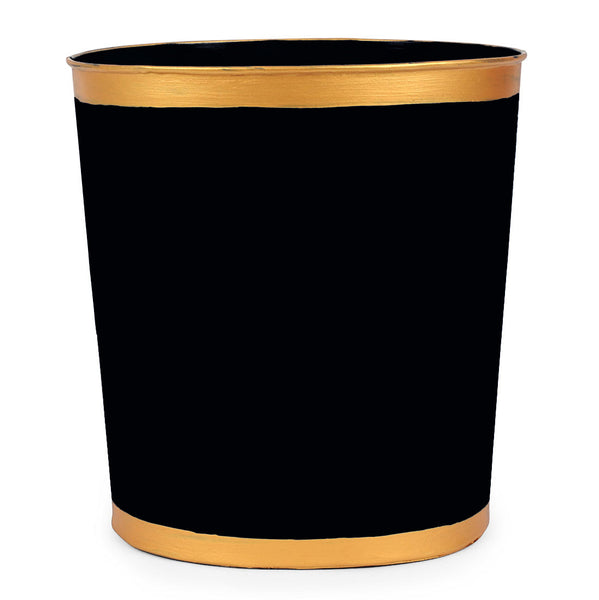 Mattie Oval Wastebasket Black