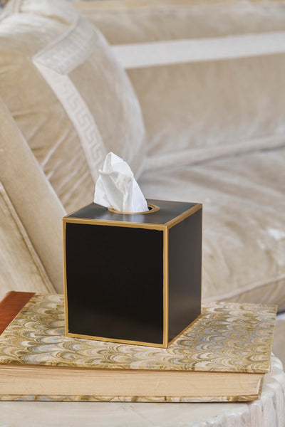 Mattie Tissue Box Cover Black