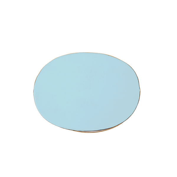Mattie Oval Wastebasket - Cool Blue