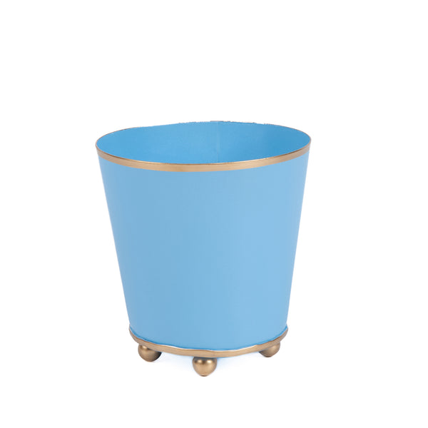 Mattie Round Cachepot Planter Cornflower Blue