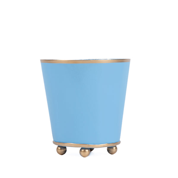 Mattie Round Cachepot Planter Cornflower Blue