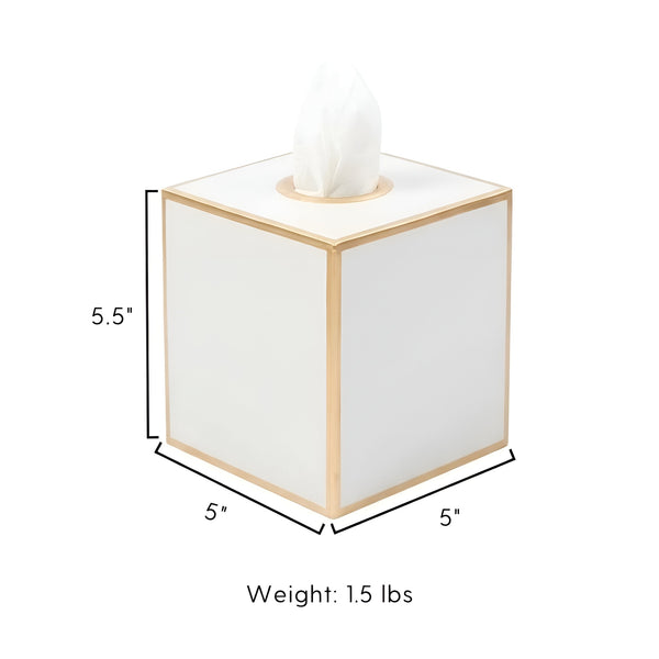 Mattie Square Tissue Box Cover - Cloud