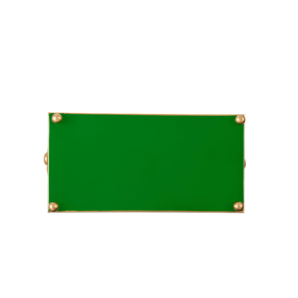 Mattie Rectangular Cachepot Planter 6x12 - Emerald Green