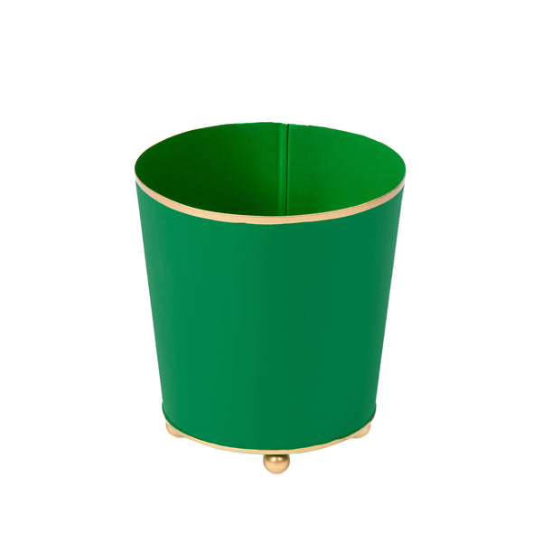 Mattie Round Cachepot Planter - Emerald Green