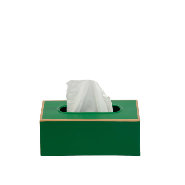 Mattie Rectangular Tissue Box Cover - Emerald Green