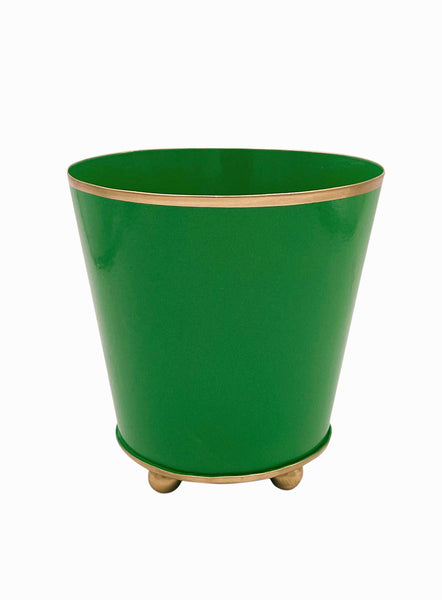 Mattie Round Cachepot Planter Holiday Green