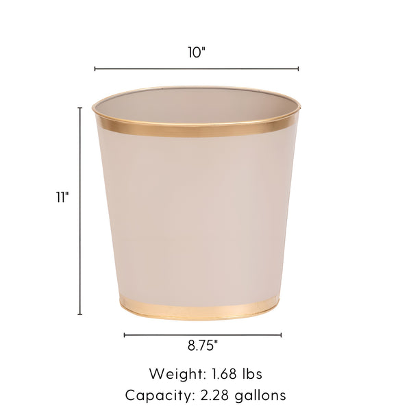 Mattie Oval Wastebasket - Natural