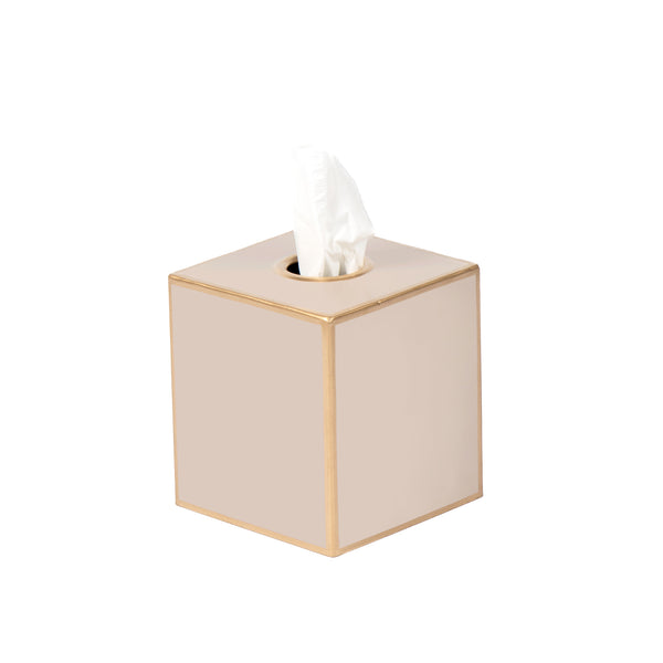 Mattie Square Tissue Box Cover - Natural