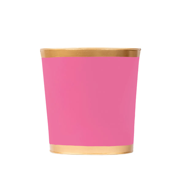 Mattie Oval Wastebasket Pink