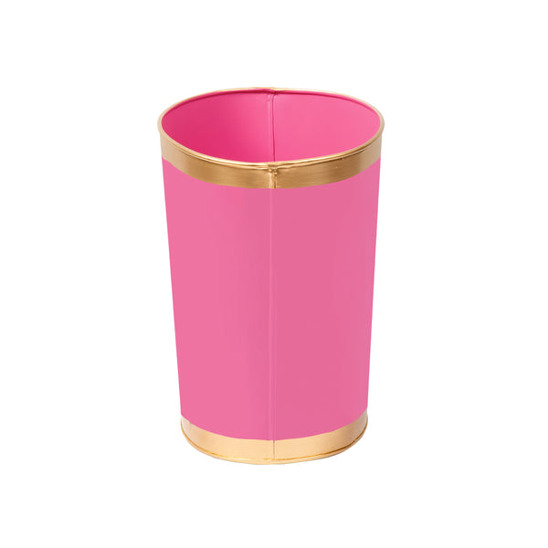 Mattie Oval Wastebasket Pink