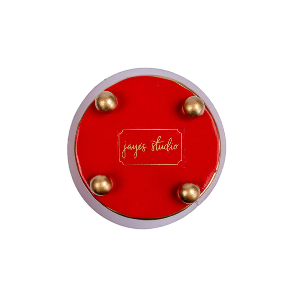 Mattie Round Cachepot Planter Red