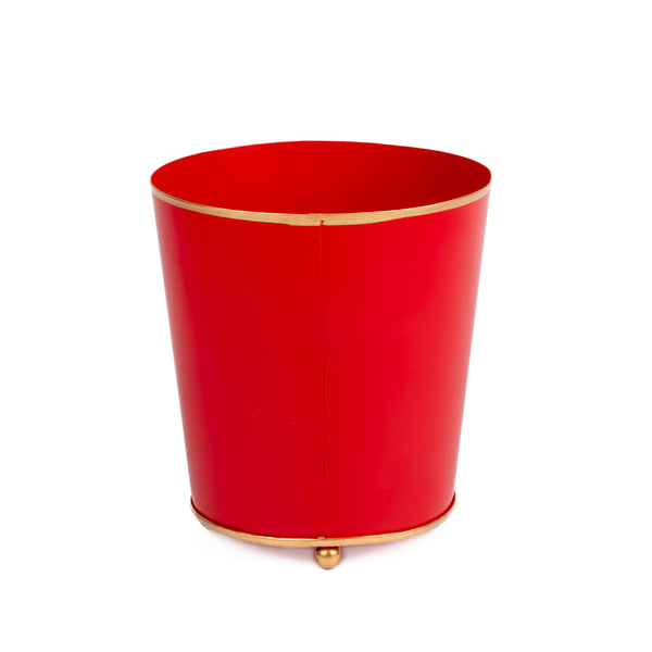 Mattie Round Cachepot Planter Red
