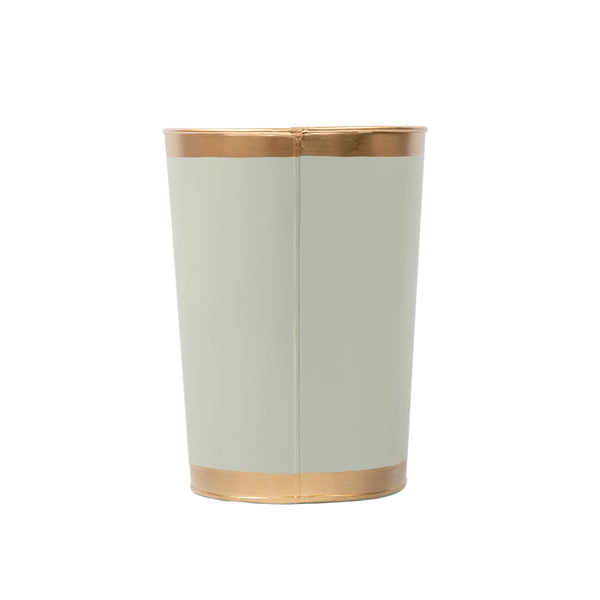 Mattie Oval Wastebasket - Sage Green