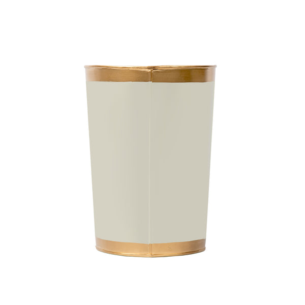 Mattie Oval Wastebasket Taupe