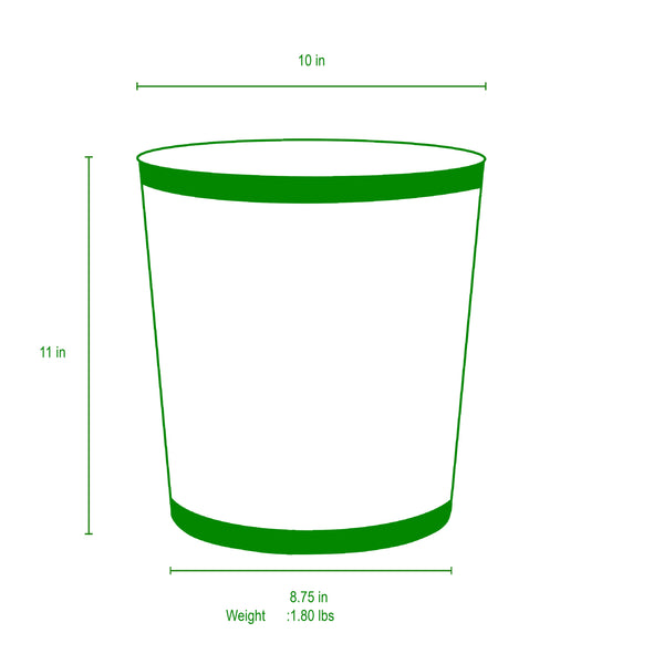 Mattie Oval Wastebasket Taupe