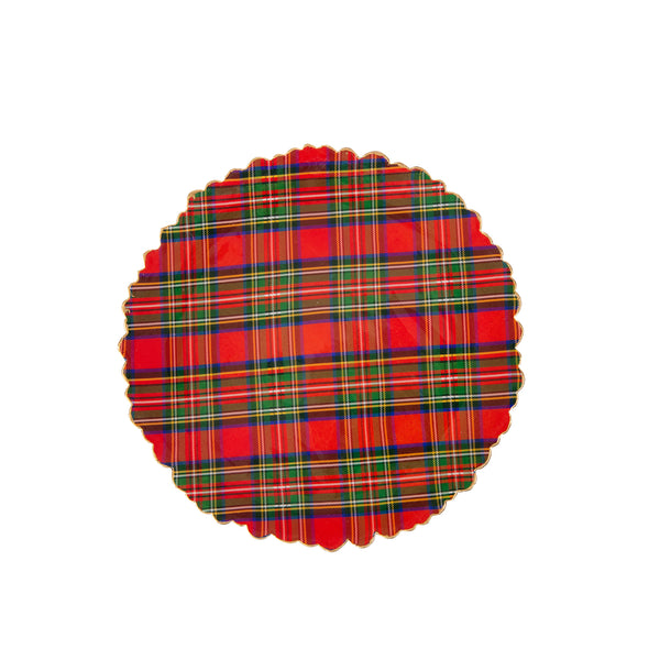 Royal Tartan Enameled Pedestal Stand