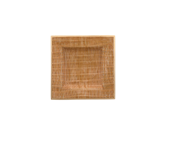 Rattan Enameled Tori Trinket Tray