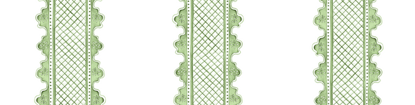 Clarabelle Enameled Rectangular Tray 10x15 - Green