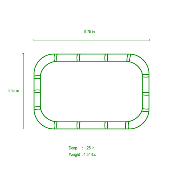 Gracie Chang Mai Tray 7 x 10 - Indigo Blue