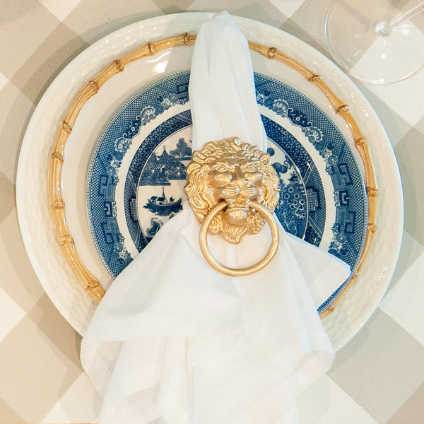 Lion Napkin Ring (4pk)