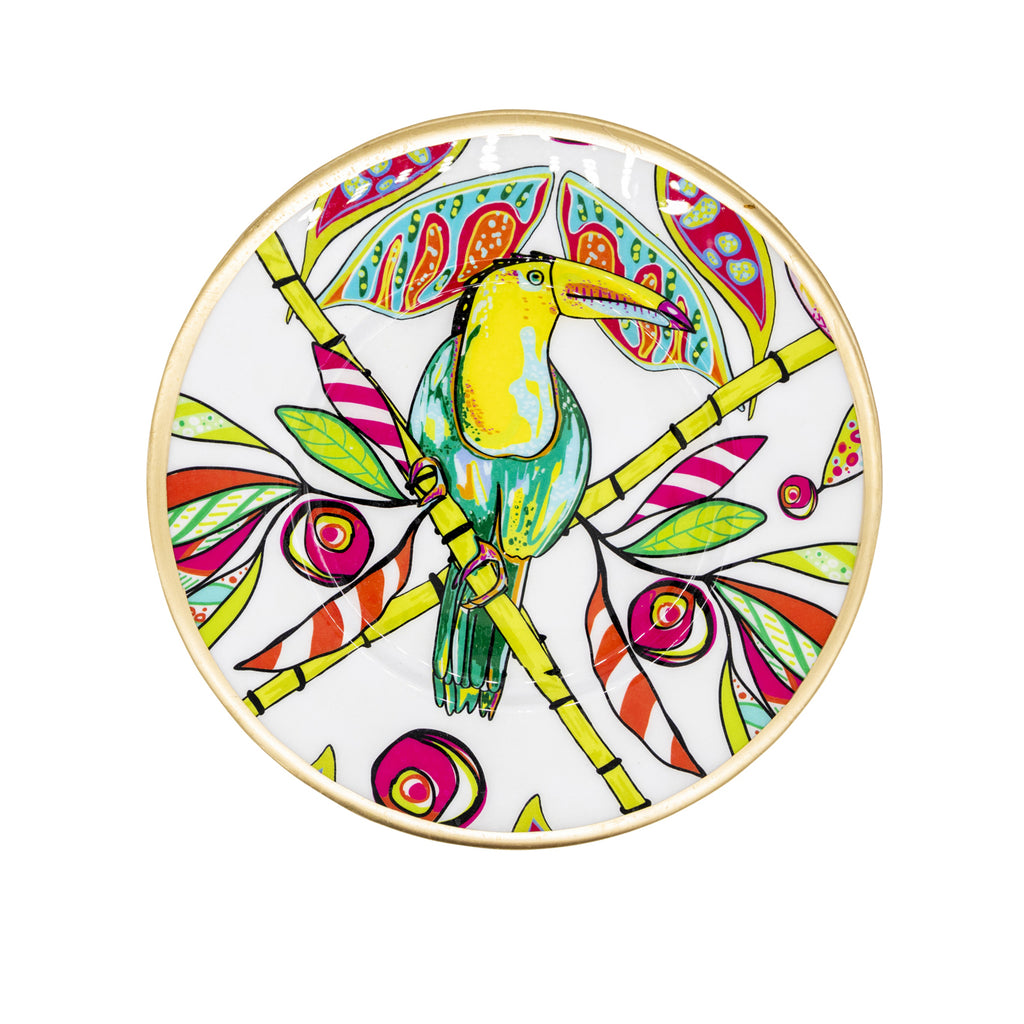 Bamboo Birds Dessert Plate (4pk)