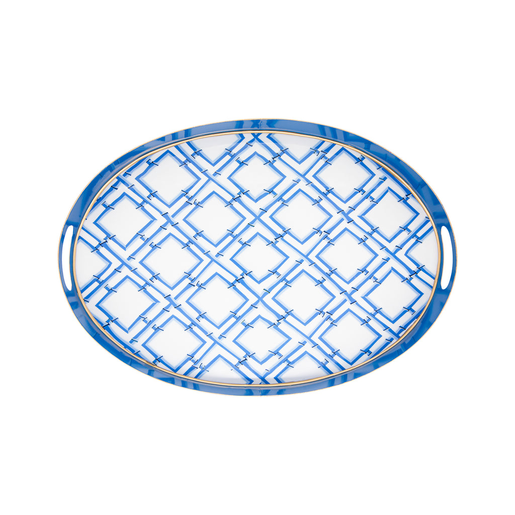 Cane Enameled Olivia Tray 14x20
