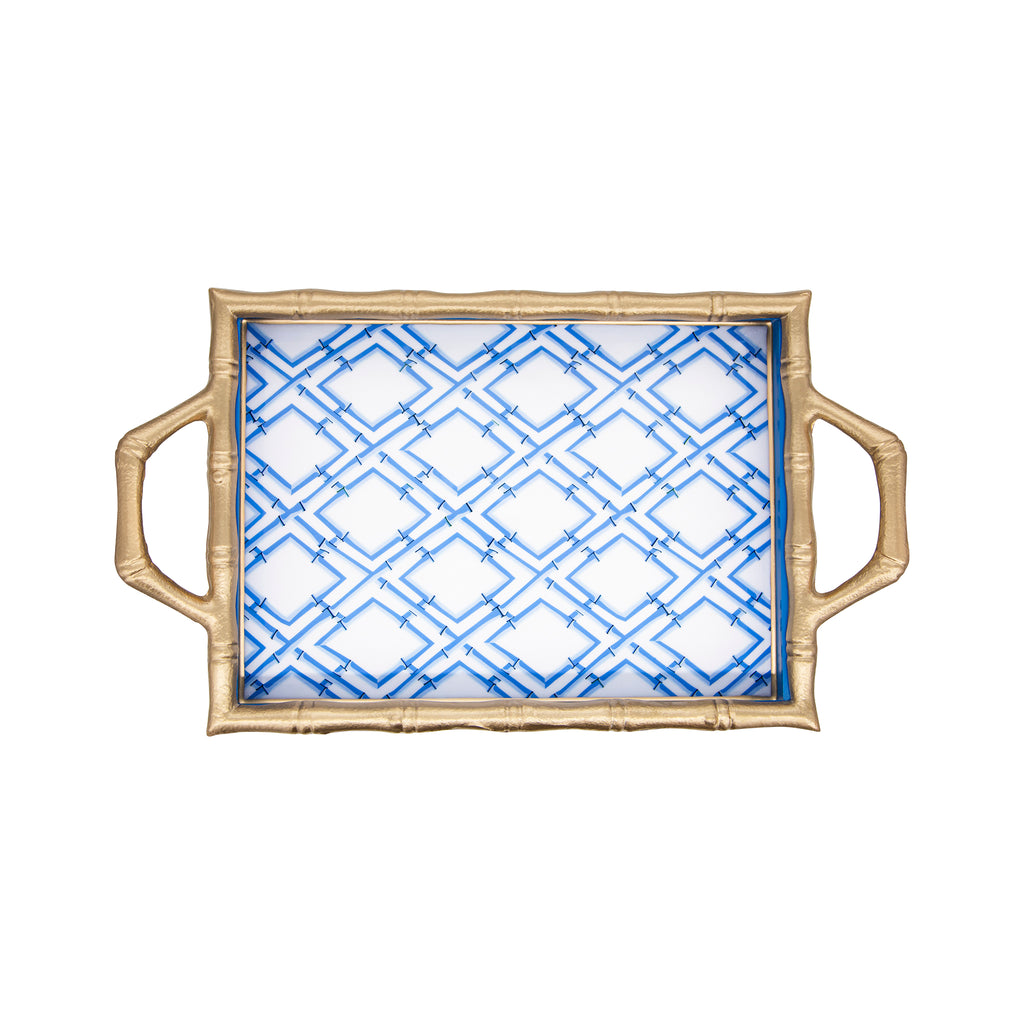 Cane Enameled Chang Mai Tray 10x14