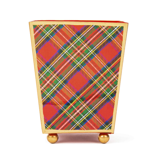 Royal Tartan Enameled Cachepot