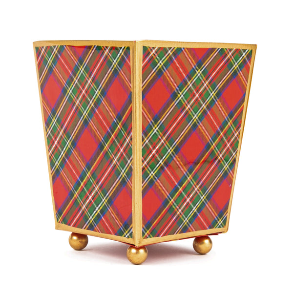 Royal Tartan Enameled Cachepot