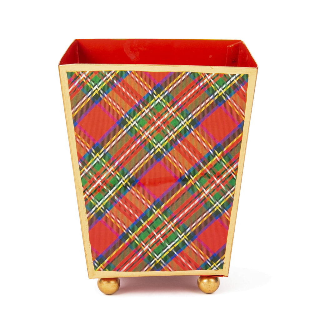 Royal Tartan Enameled Cachepot