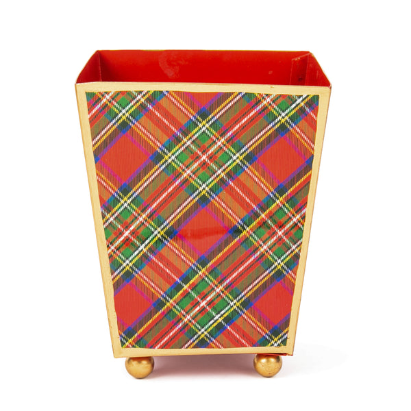 Royal Tartan Enameled Cachepot