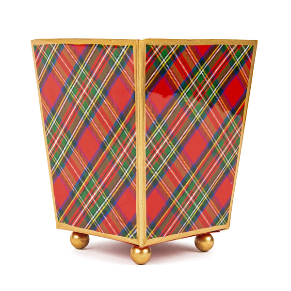 Royal Tartan Enameled Cachepot