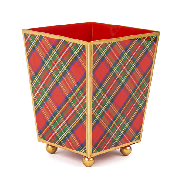 Royal Tartan Enameled Cachepot