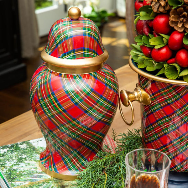 Royal Tartan Large Ginger Jar