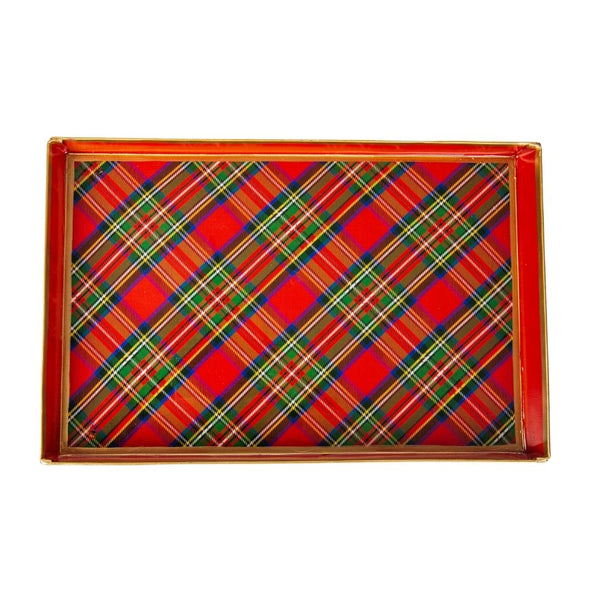 Royal Tartan Enameled Oliver Tray