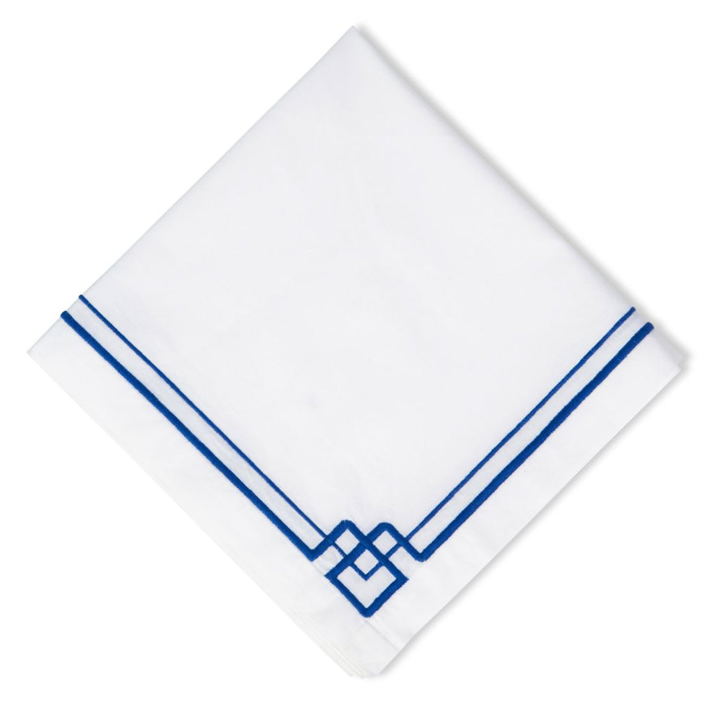 Interlocking Key Napkin (12pk) - Blue