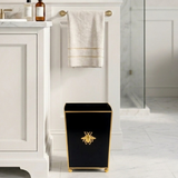 Regency Bee Wastebasket Black