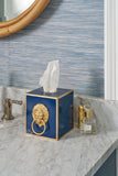 Regency Paws & Claws Tissue Box Cover - Indigo Blue
