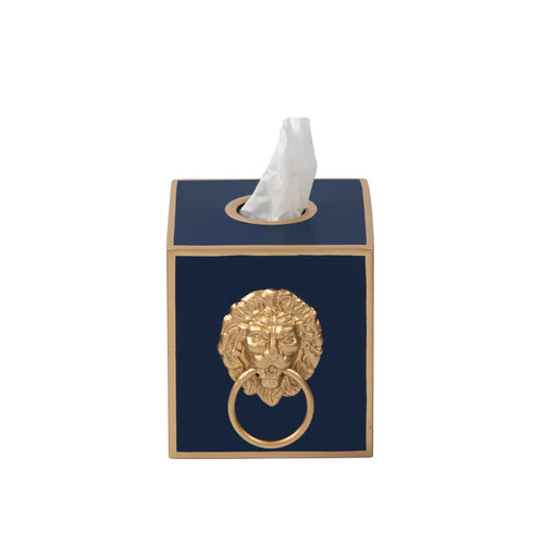 Regency Paws & Claws Tissue Box Cover - Indigo Blue