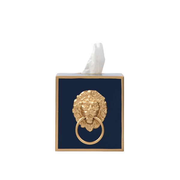 Regency Paws & Claws Tissue Box Cover - Indigo Blue
