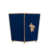 Regency Dragon Square Wastebasket - Indigo Blue