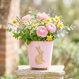 Regency Rabbit Round Cachepot Planter Light Pink