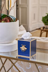 Regency Bee Tissue Box Cover Navy