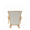 Regency Fluted Rectangle Paws & Claws Cachepot - Taupe